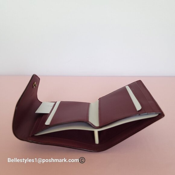 COACH Wyn Small Wallet In Colorblocked Signature Canvas & Leather-Tan Rust - Picture 14 of 16